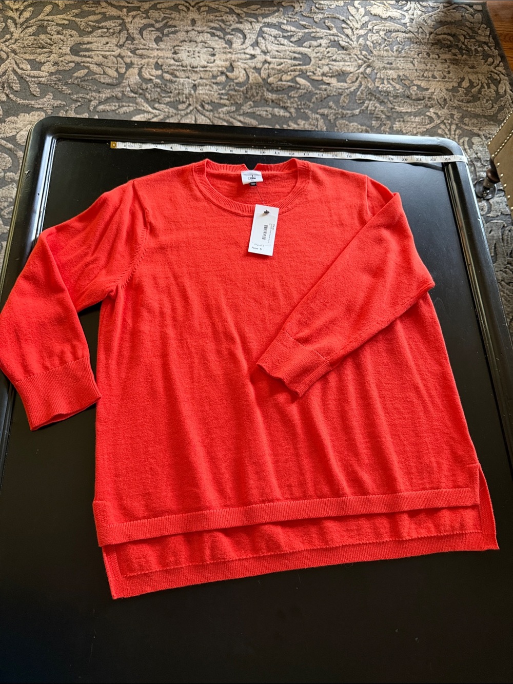 Cabi orange cadet pullover Crewneck Sweater - Classic Casual Knit
